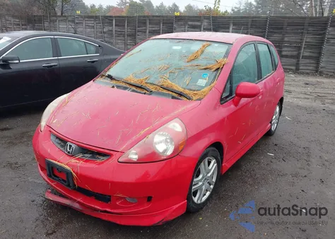 2007 Honda Fit Sport из США, поврежденный, VIN JHMGD38697S067142